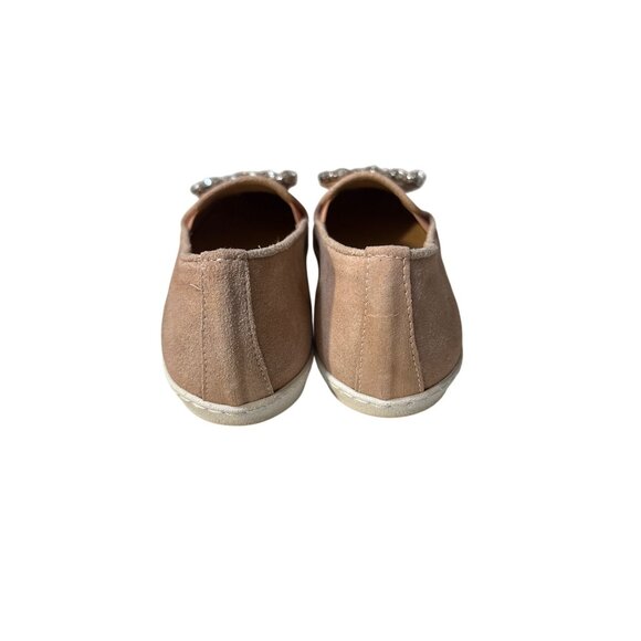 Sesto Meucci Womens Suede 6.5 Slip-On Loafers With Crystal Embellishment - Picture 6 of 9